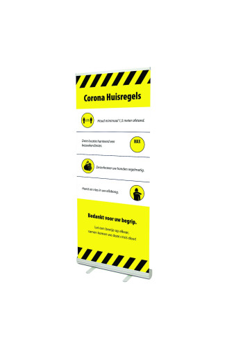 Roll up banner informatie Corona