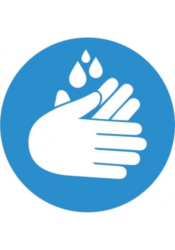 Corona sticker - handen wassen
