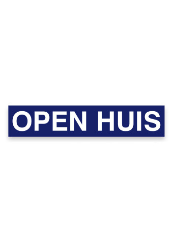 Sticker ultra removable OPEN HUIS