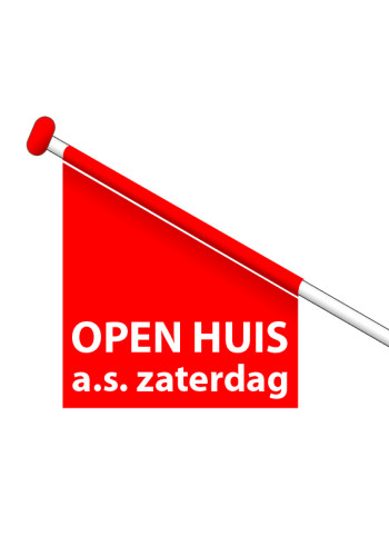 Puntvlag OPEN HUIS