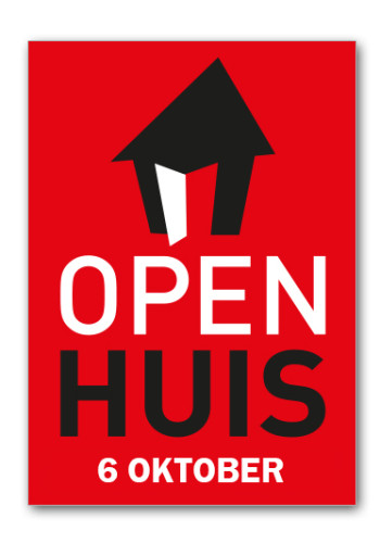 Poster OPEN HUIS met datum