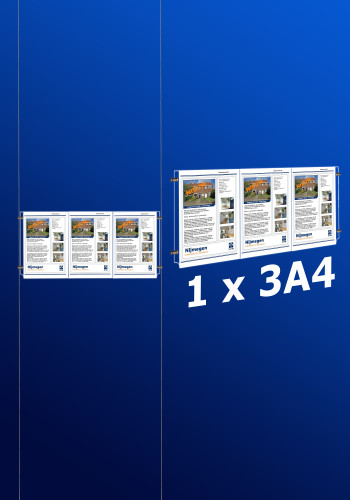 raampresentatie - raamdisplay 1x 3a4