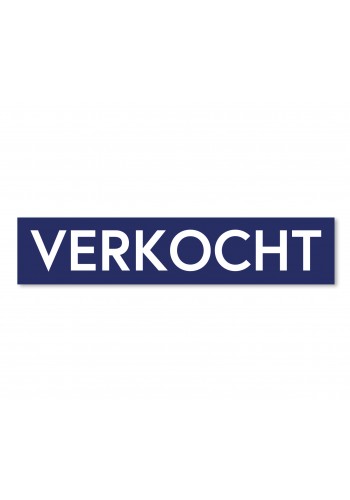 Sticker VERKOCHT blauw