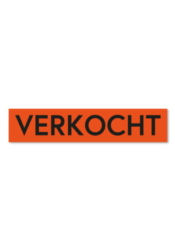 Sticker VERKOCHT oranje