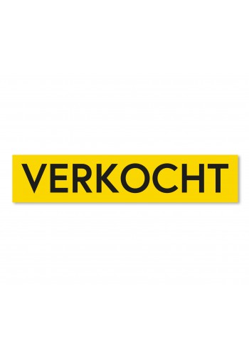 Sticker VERKOCHT geel