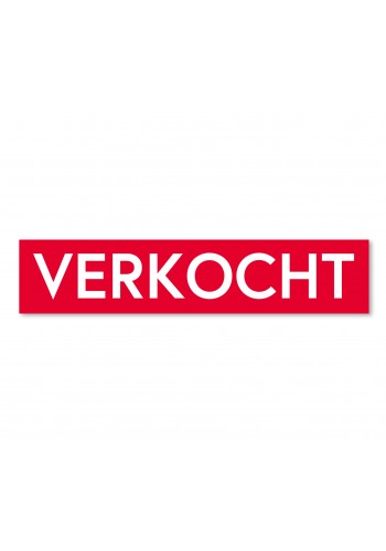 Sticker VERKOCHT rood