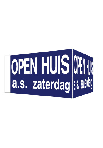 OPEN HUIS V-bord a.s. zaterdag met tape (blauw)