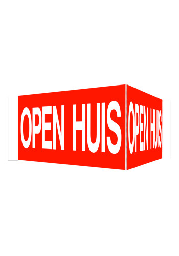 Open Huis V-bord met tape