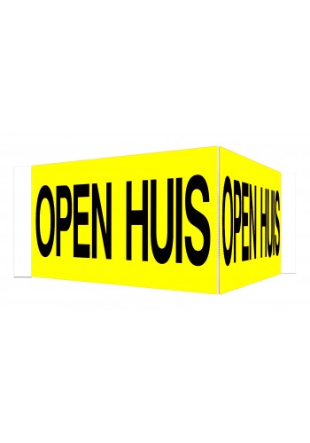 Open Huis V-bord met tape (geel)