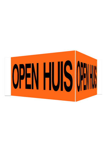 Open Huis V-bord met tape (oranje)