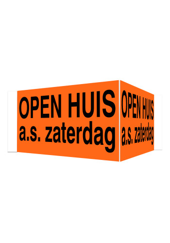 OPEN HUIS V-bord a.s. zaterdag met tape (oranje)