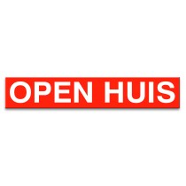Sticker ultra removable OPEN HUIS