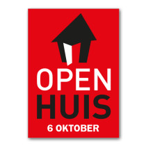 Poster OPEN HUIS met datum