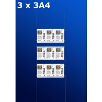 raampresentatie - raamdisplay 3 x 3a4