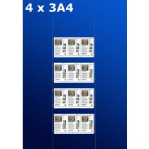 raampresentatie - raamdisplay 4 x 3a4