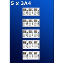 raampresentatie - raamdisplay 5 x 3a4