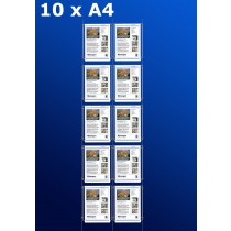 raampresentatie - raamdisplay 5 x dubbel a4