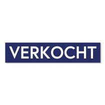 Sticker VERKOCHT blauw