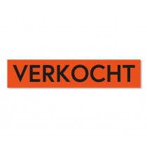 Sticker VERKOCHT oranje