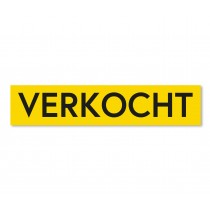 Sticker VERKOCHT geel