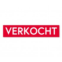 Sticker VERKOCHT rood