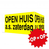 v-bord - openhuis a.s. zaterdag - TAPE - GEEL - OP=OP