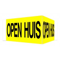 Open Huis V-bord met tape (geel)