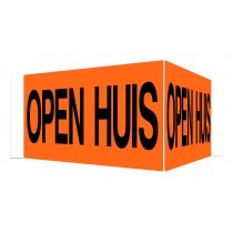 Open Huis V-bord met tape (oranje)