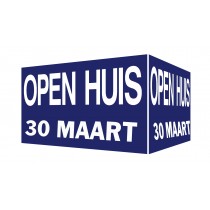 Open Huis V-bord met dtaum (blauw)