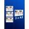 raampresentatie - raamdisplay 3 x a3 (A4 papier)