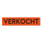 Sticker VERKOCHT oranje