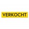 Sticker VERKOCHT geel