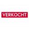 Sticker VERKOCHT rood