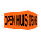 Open Huis V-bord met zuignappen (oranje)