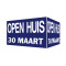 Open Huis V-bord met dtaum (blauw)