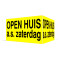 OPEN HUIS V-bord a.s. zaterdag met tape (geel)